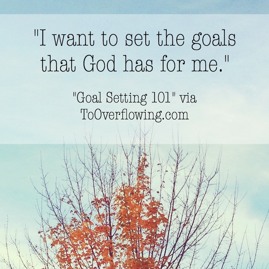 goal setting 101